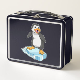 Penguin on Ice floe Metal Lunch Box