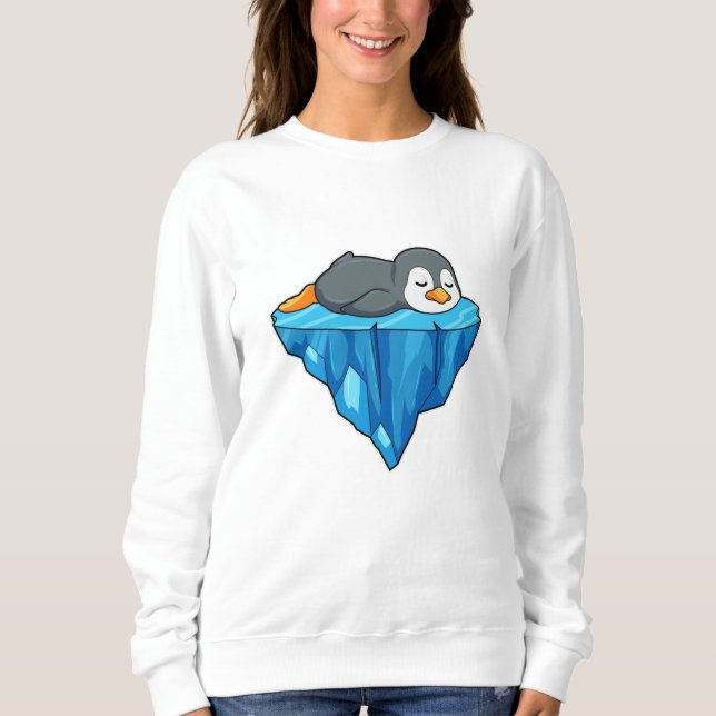 Penguin on Ice floe Sweatshirt (Front)