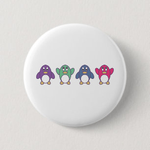 Penguin Parade 2 Inch Round Button