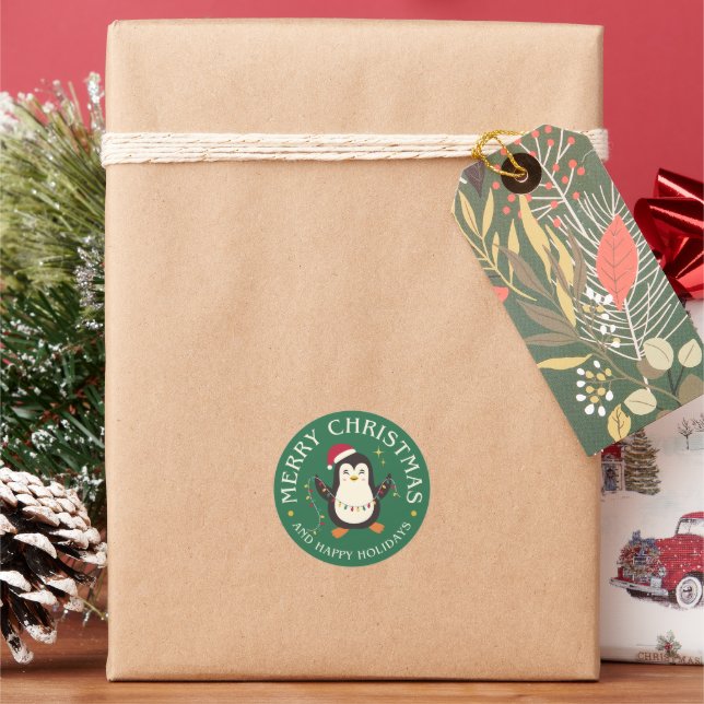 Penguin Parade Christmas Stickers (Holiday)