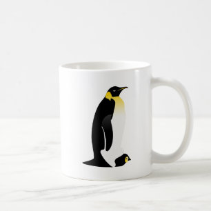 Penguin parent with his baby coffee mug
