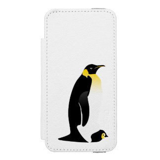 Penguin parent with his baby incipio watson™ iPhone 5 wallet case
