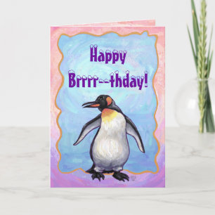 Penguin Party Centre Card
