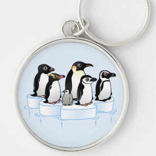 Penguin Party Keychain