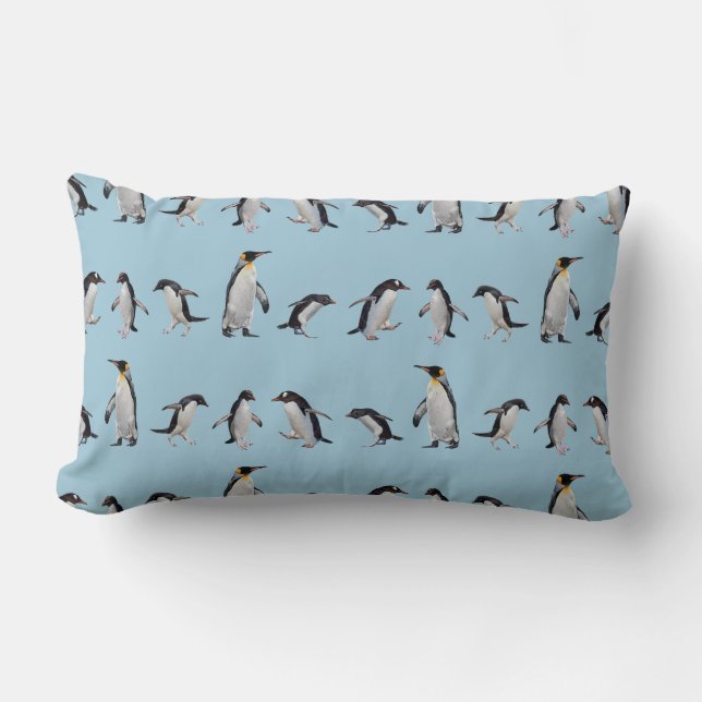 Penguin Party Pillow (Choose Your Colour) (Front)
