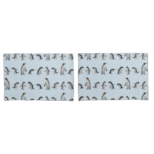 Penguin Party Pillowcases (Blue/Navy)