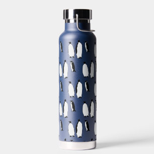 Penguin Pattern Bird Holiday Penguin Lover Gift Water Bottle