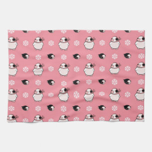 penguin pattern kitchen towel