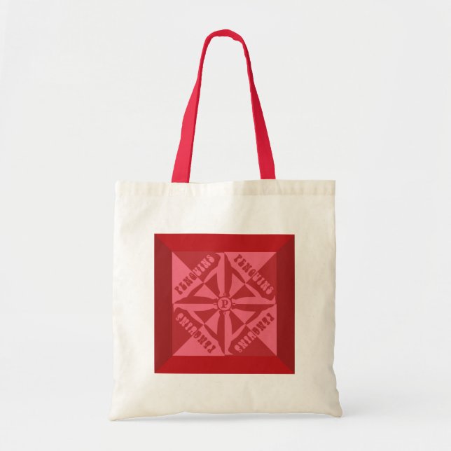 Penguin Pattern Tote Bag (Front)