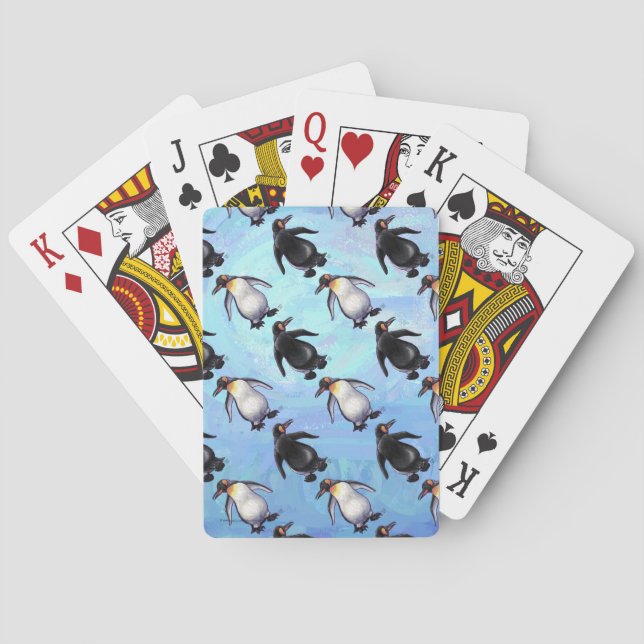 Penguin Patterns Playing Cards (Back)