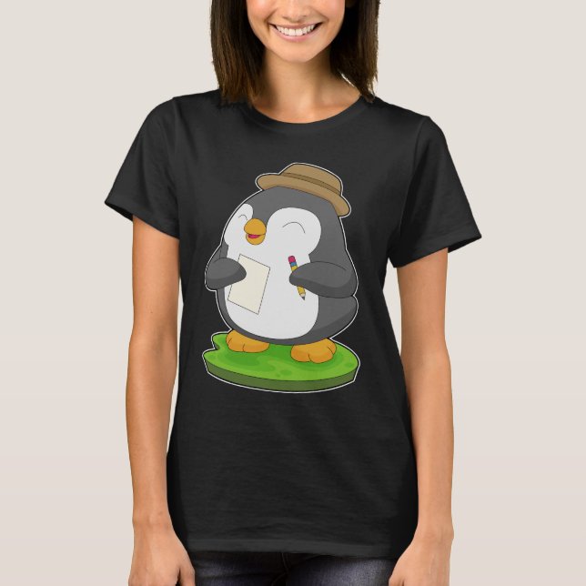 Penguin Pencil Paper School T-Shirt (Front)