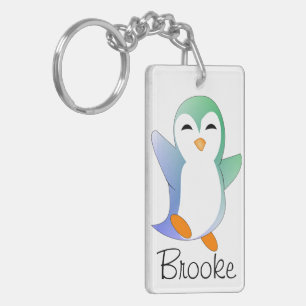 Penguin Personalized Keychain
