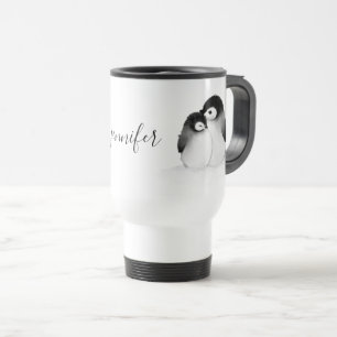 Penguin Personalized Travel Mug