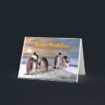 Penguin Photo Happy Birthday Card<br><div class="desc">If you love expressing yourself through humour, check out this fully customizable merchandise, brought to you by Irony Designs.</div>