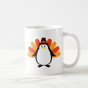 Penguin Pilgrim Turkey mash-up Coffee Mug