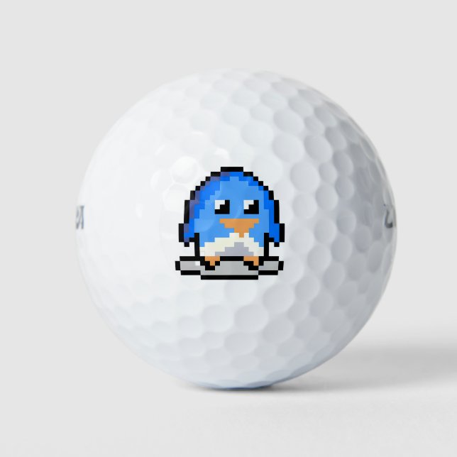 Penguin pixel 144p golf balls (Front)
