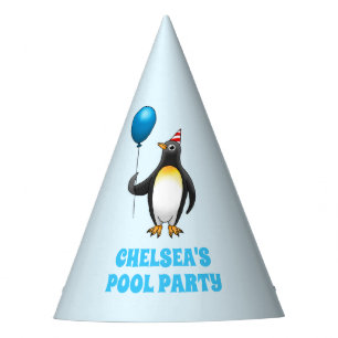 Penguin Pool Birthday Party Hat