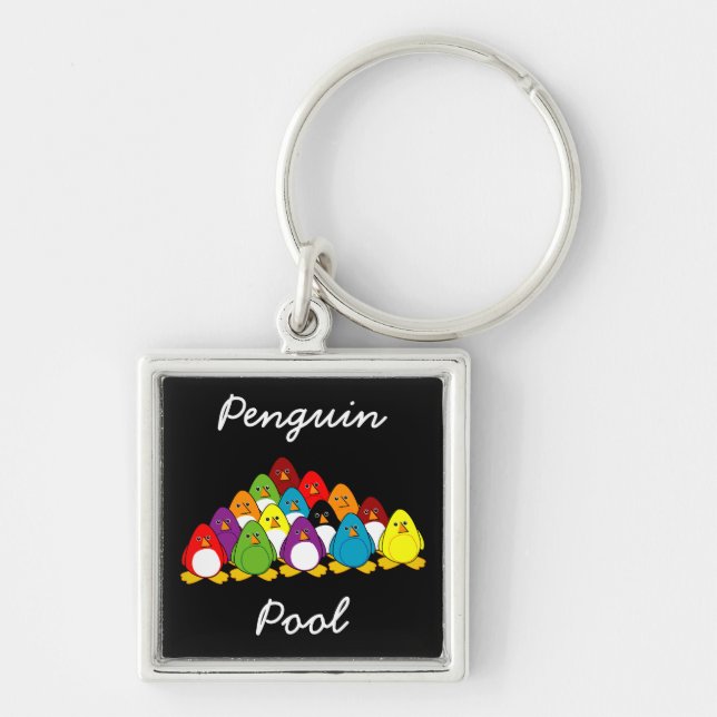 Penguin Pool Keychain (Front)