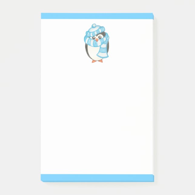 Penguin Post It Notes Notepad  (Front)