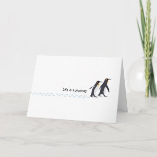 Penguin Prints Birthday Card