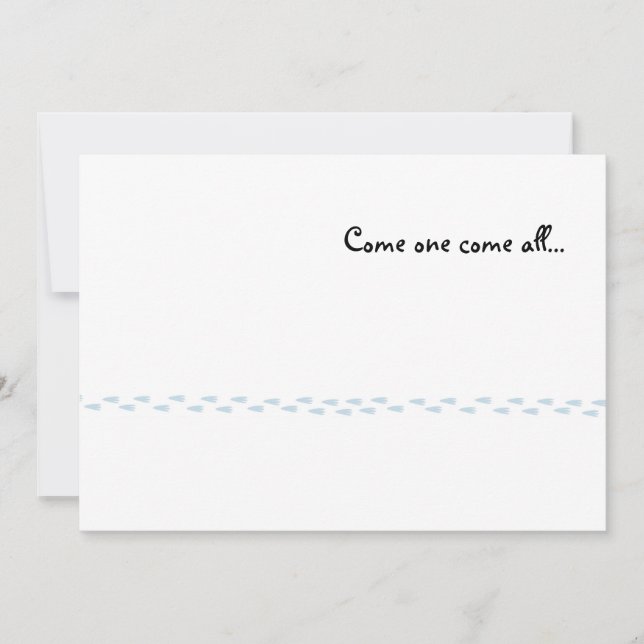 Penguin Prints Party Invitation (Front)