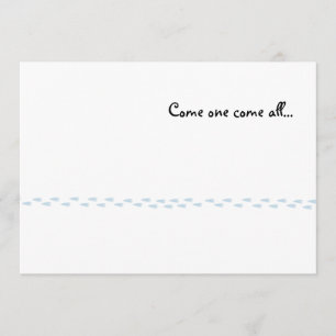 Penguin Prints Party Invitation