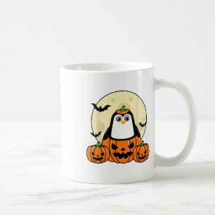 Penguin Pumpkin Moon Ts Costume Cute Easy Hallowee Coffee Mug