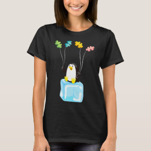 Penguin Puzzles Balloons Autism Awareness Autistic T-Shirt
