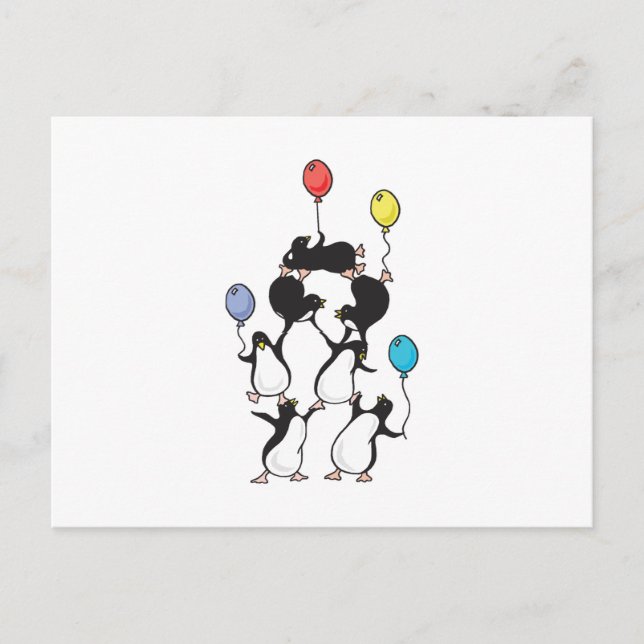 penguin pyramid postcard (Front)