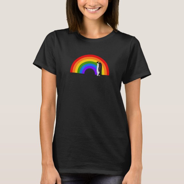 Penguin Rainbow Bird Bird  Birdwatcher Animal Biol T-Shirt (Front)