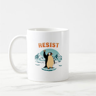 Penguin Resist muckup Graphic Vintage Arctic Coffee Mug