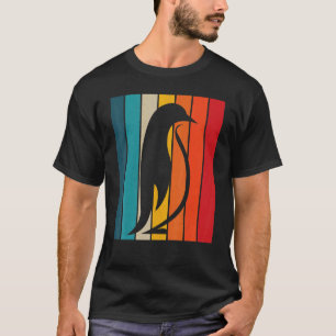 Penguin Retro Vintage 60s 70s Sunset Bird T-Shirt
