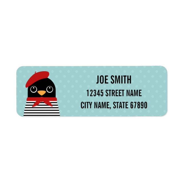 Penguin Return Address Labels (Front)
