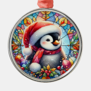 Penguin Round Ornament
