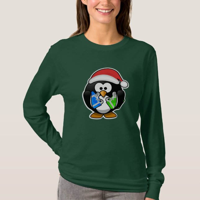 Penguin Santa Claus Shirts (Front)