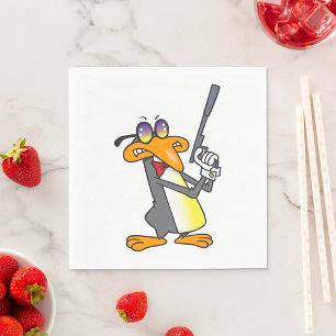 Penguin Secret Agent Napkin