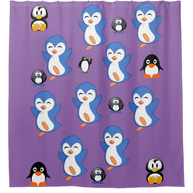 Penguin Shower Curtain (Front)