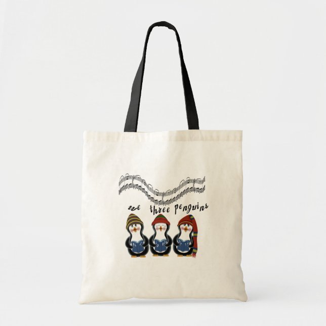 Penguin Sing Tote Bag (Front)