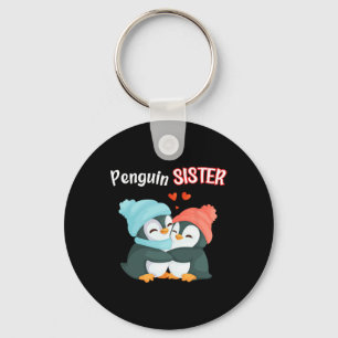Penguin Sister - Sibling's Funny &amp; Cute Daught Keychain
