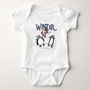 Penguin Skating Holiday Tshirts and Gifts
