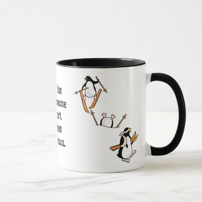 Penguin Ski Adventure Mug (Right)