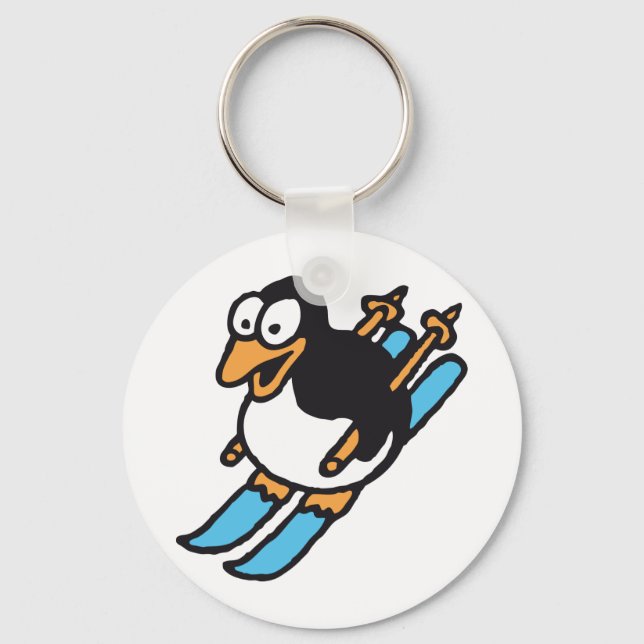 penguin ski keychain (Front)