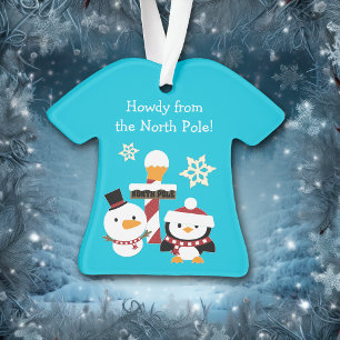 Penguin Snowman Pôle Nord Enfants Noël