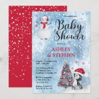 Penguin | Snowman Winter Boy Baby Shower