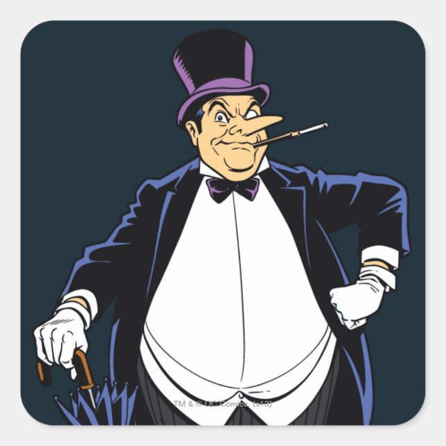 Penguin Square Sticker (Front)