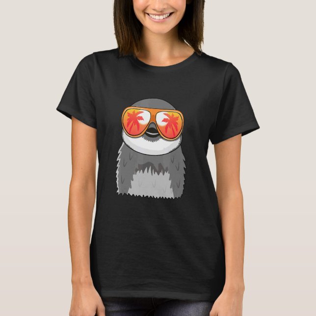 Penguin Sunglasses Beach Summer Pool Party Penguin T-Shirt (Front)