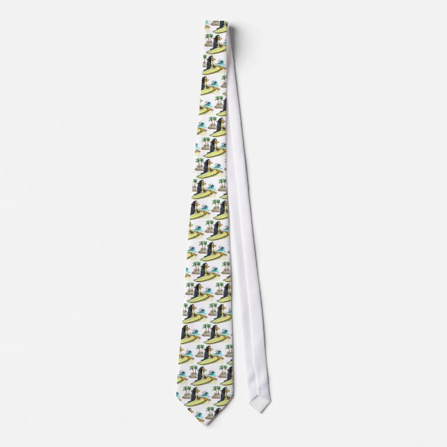 pEnGuIn sUrFeR Tie (Front)