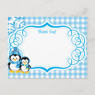 Penguin Thank You Card