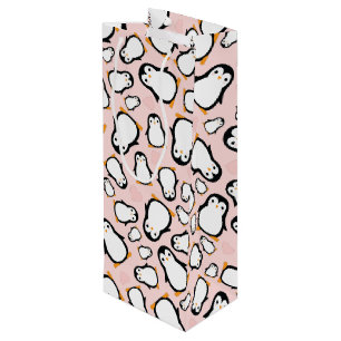 Penguin Theme Baby Shower Cute Wine Gift Bag