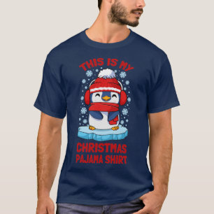 Penguin This Is My Christmas Pajama Shirt7 T-Shirt